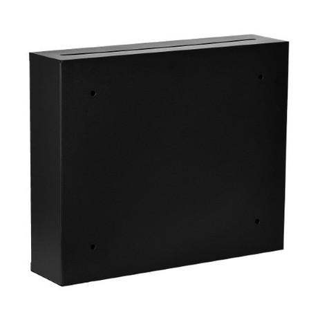 Adiroffice Wall Mountable Large Steel  Drop Box, PK2 ADI631-03-BLK-2pk